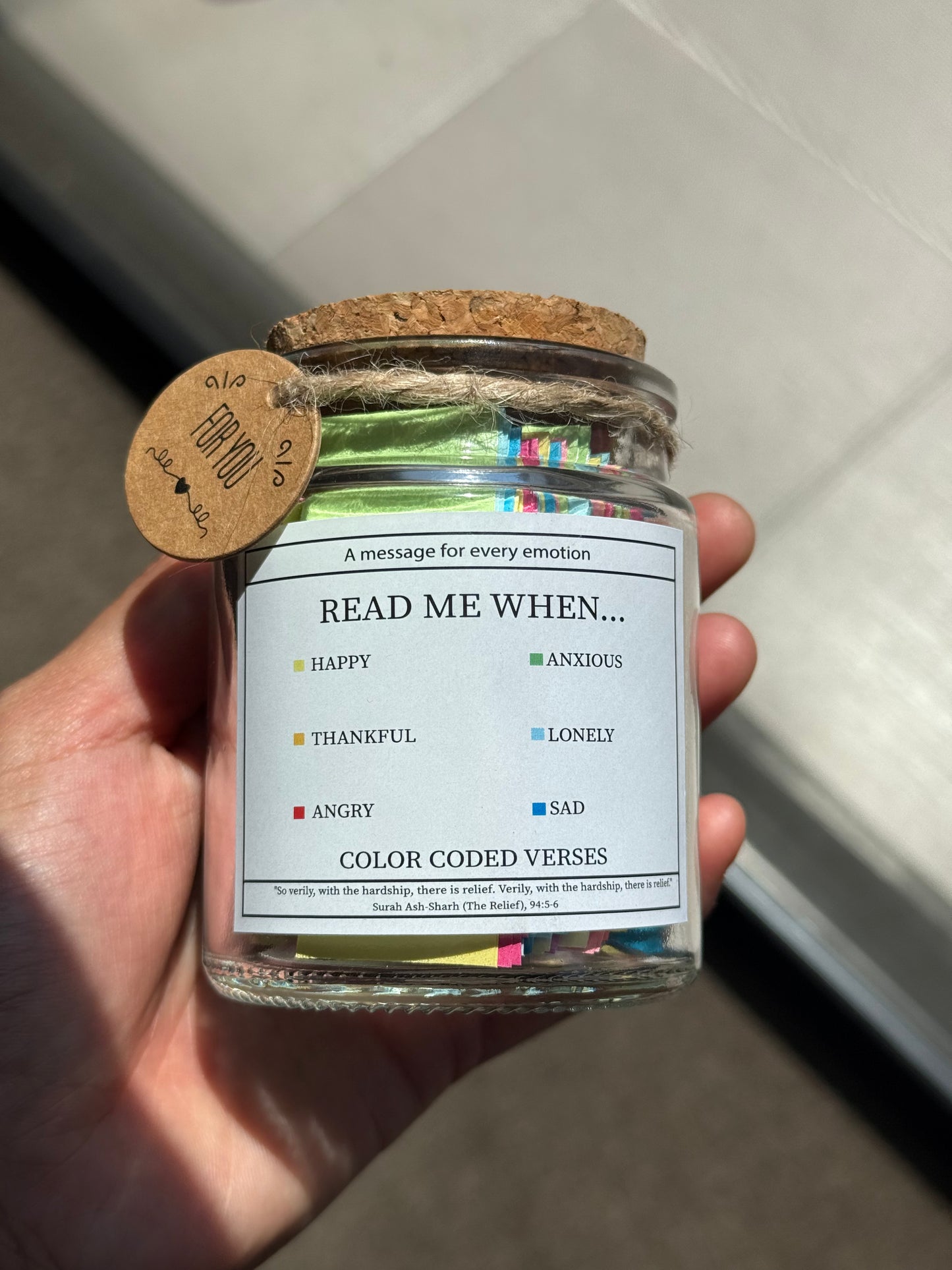 Islamic Quranic Verses Quote Jar